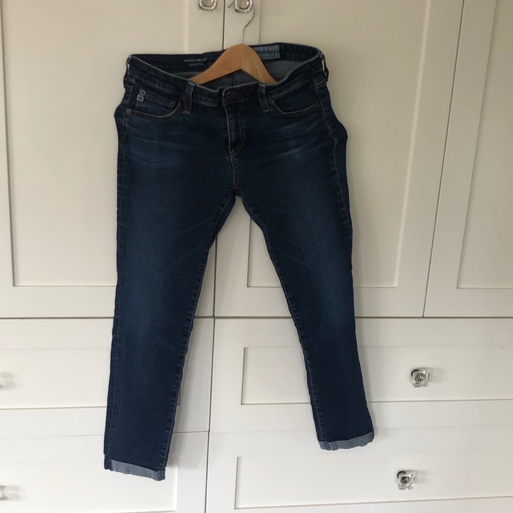 AG denim jeans-cigarette roll up